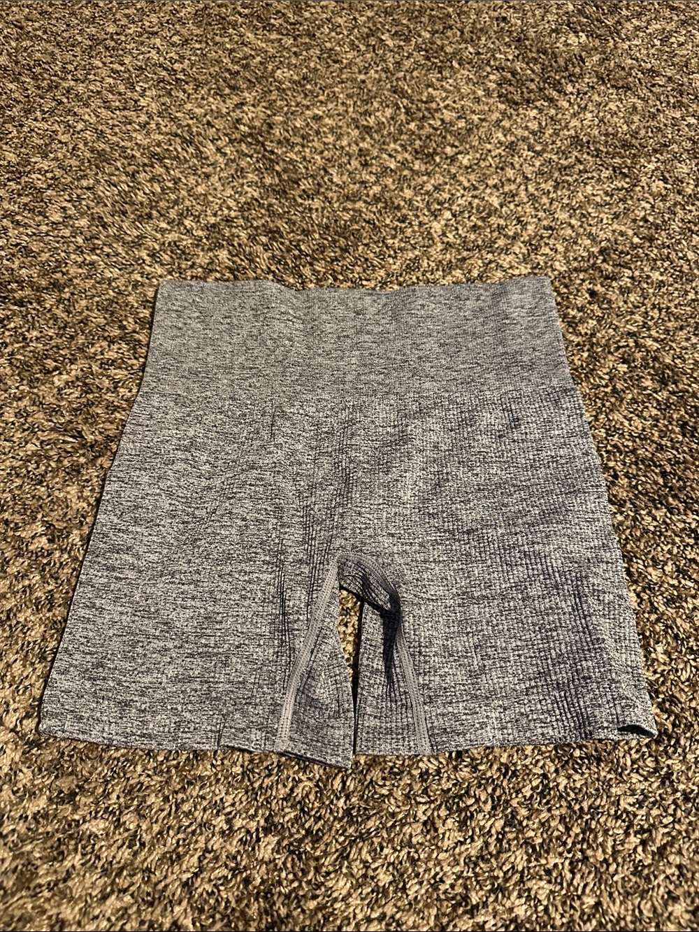 Colsie Seamless High-Waist Gray Bike Shorts